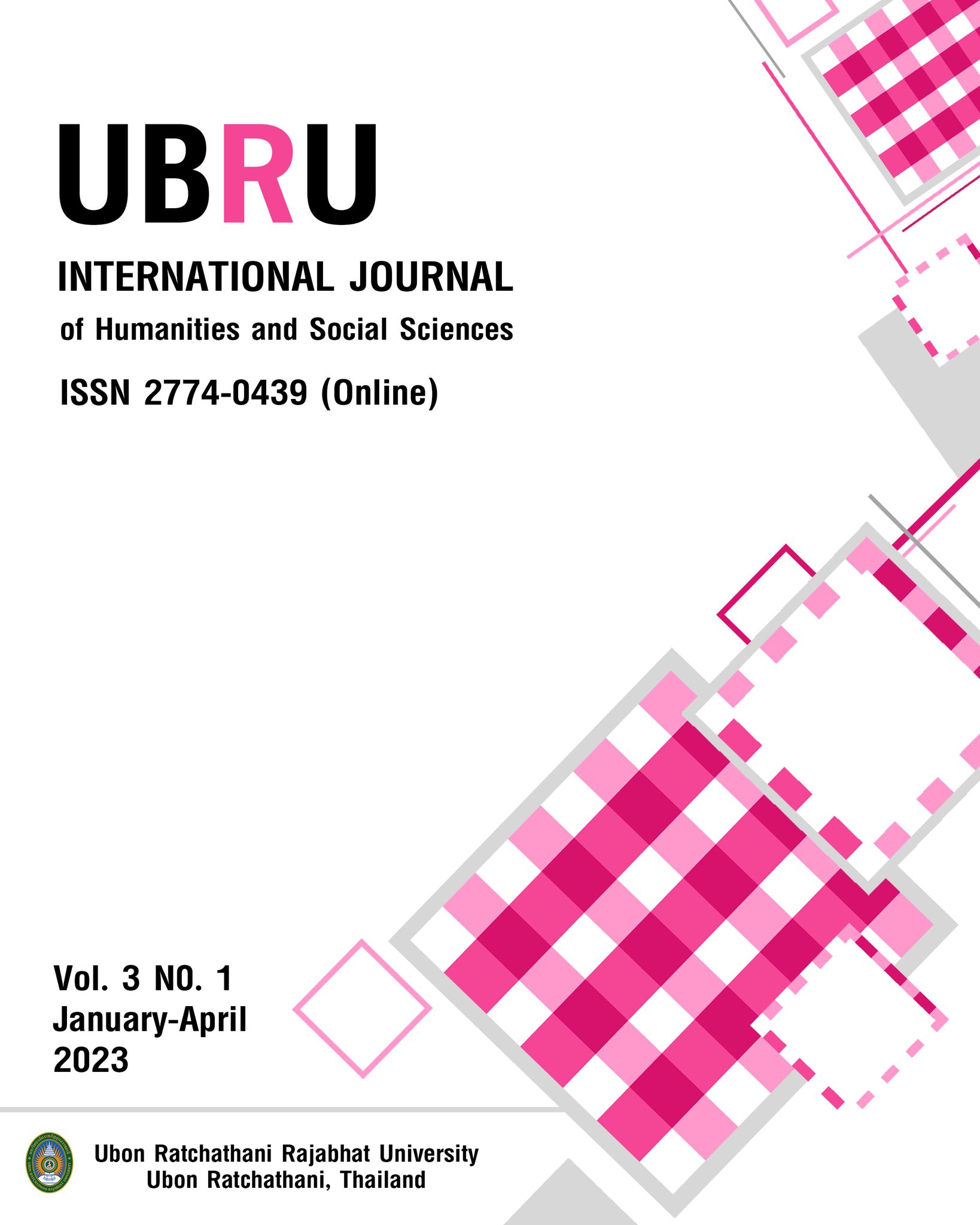 					View Vol. 3 No. 1 (2023): UBRU International Journal Ubon Ratchathani Rajabhat University
				