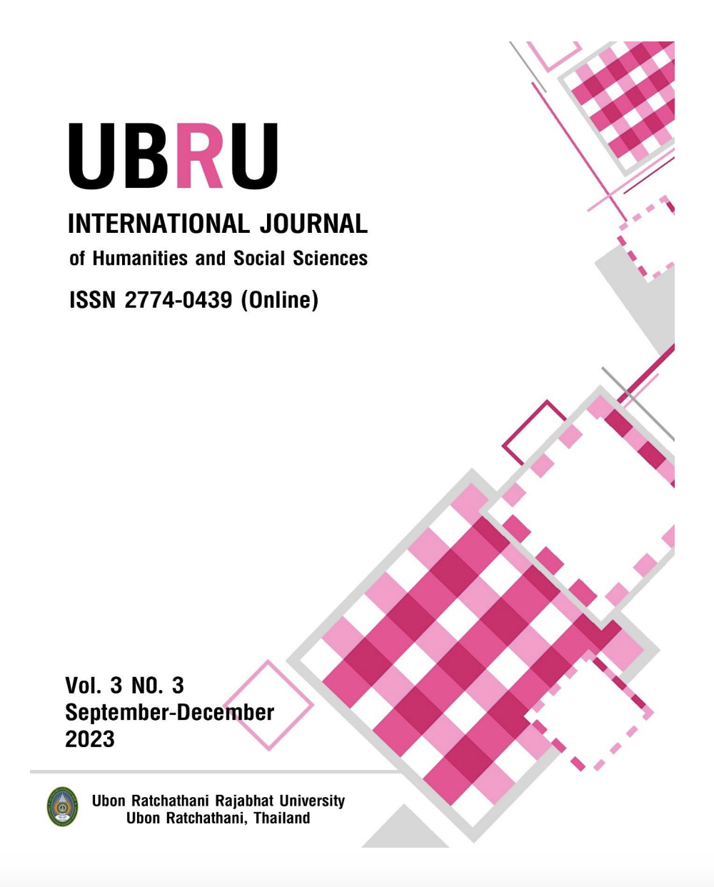 					View Vol. 3 No. 3 (2023): UBRU International Journal Ubon Ratchathani Rajabhat University
				